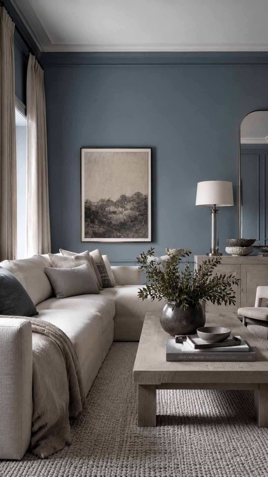 Calm and elegant modern living room