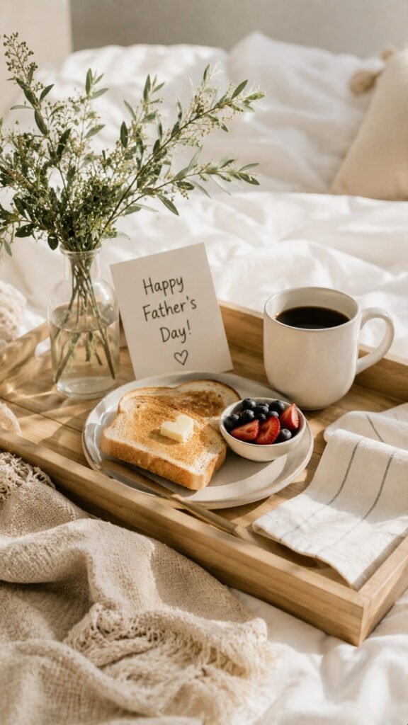 Cozy Father’s Day breakfast scene