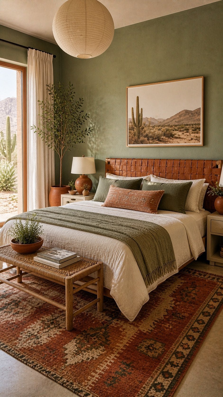 Cozy Mediterranean-inspired boho bedroom design