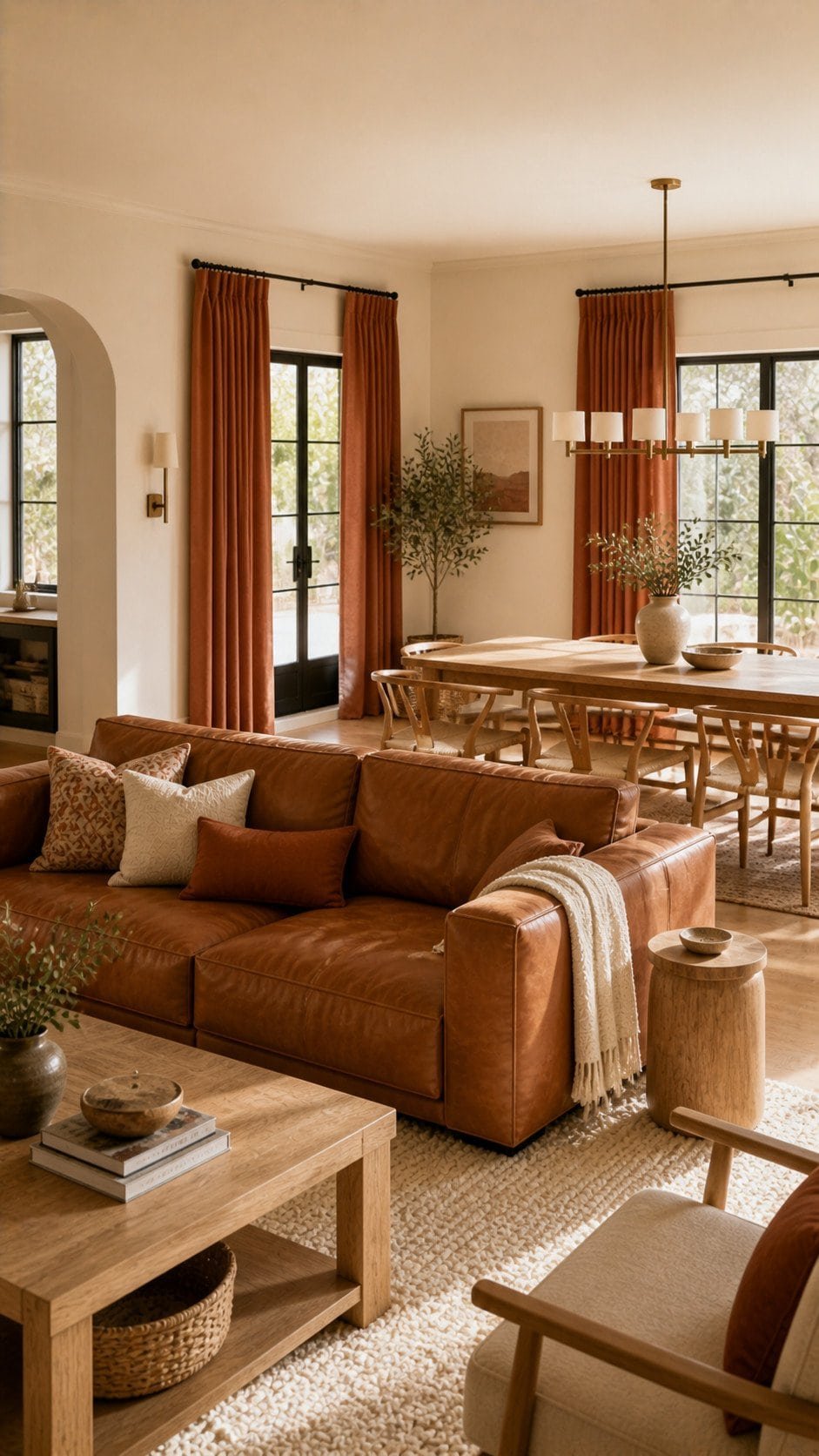 Cozy Scandinavian-Mediterranean living space