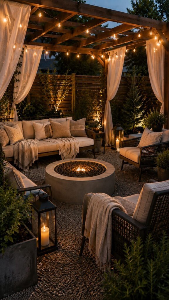 Cozy evening patio retreat