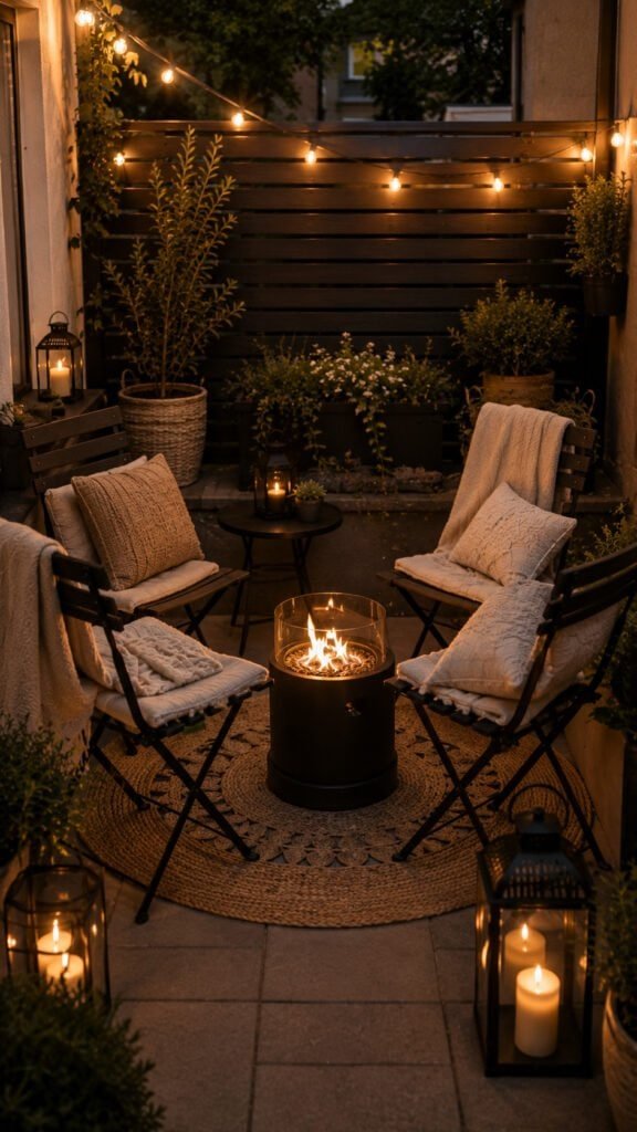 Cozy evening patio retreat