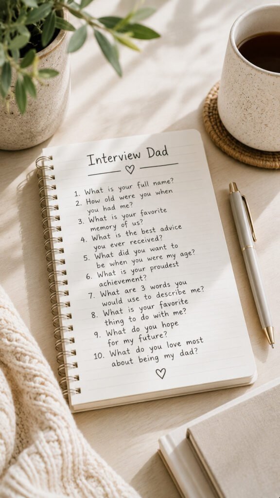 Cozy interview prep with heartfelt questions
