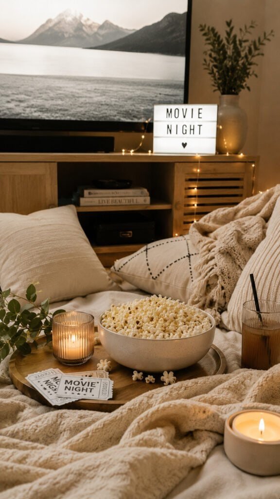 Cozy movie night vibes