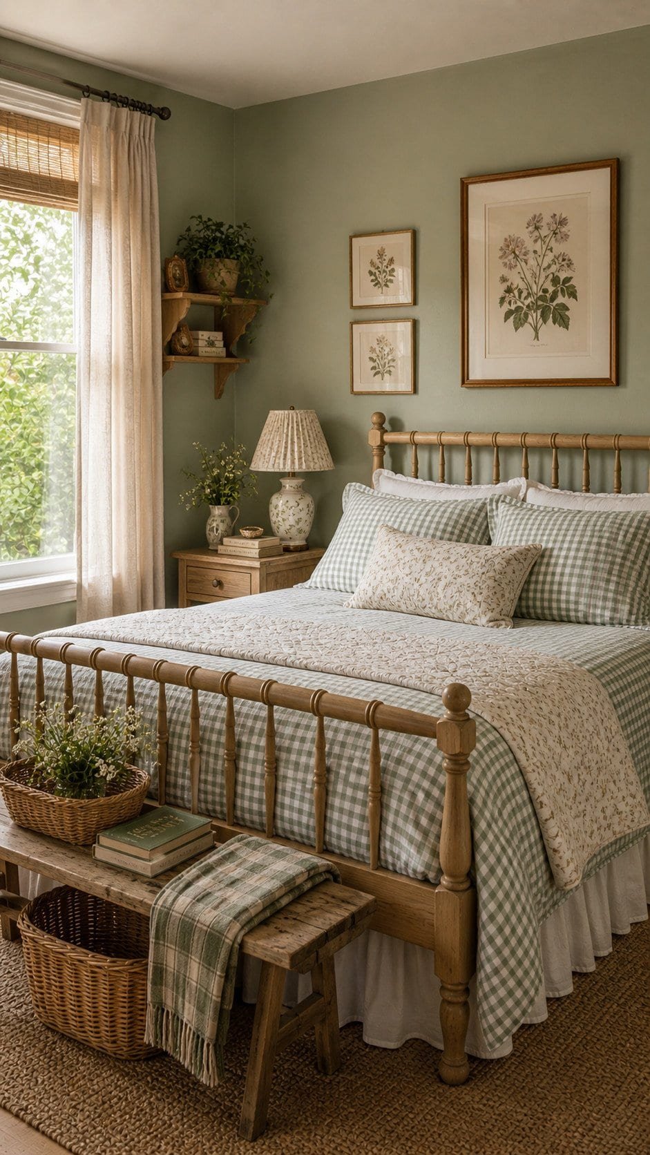 Cozy rustic farmhouse bedroom retreat