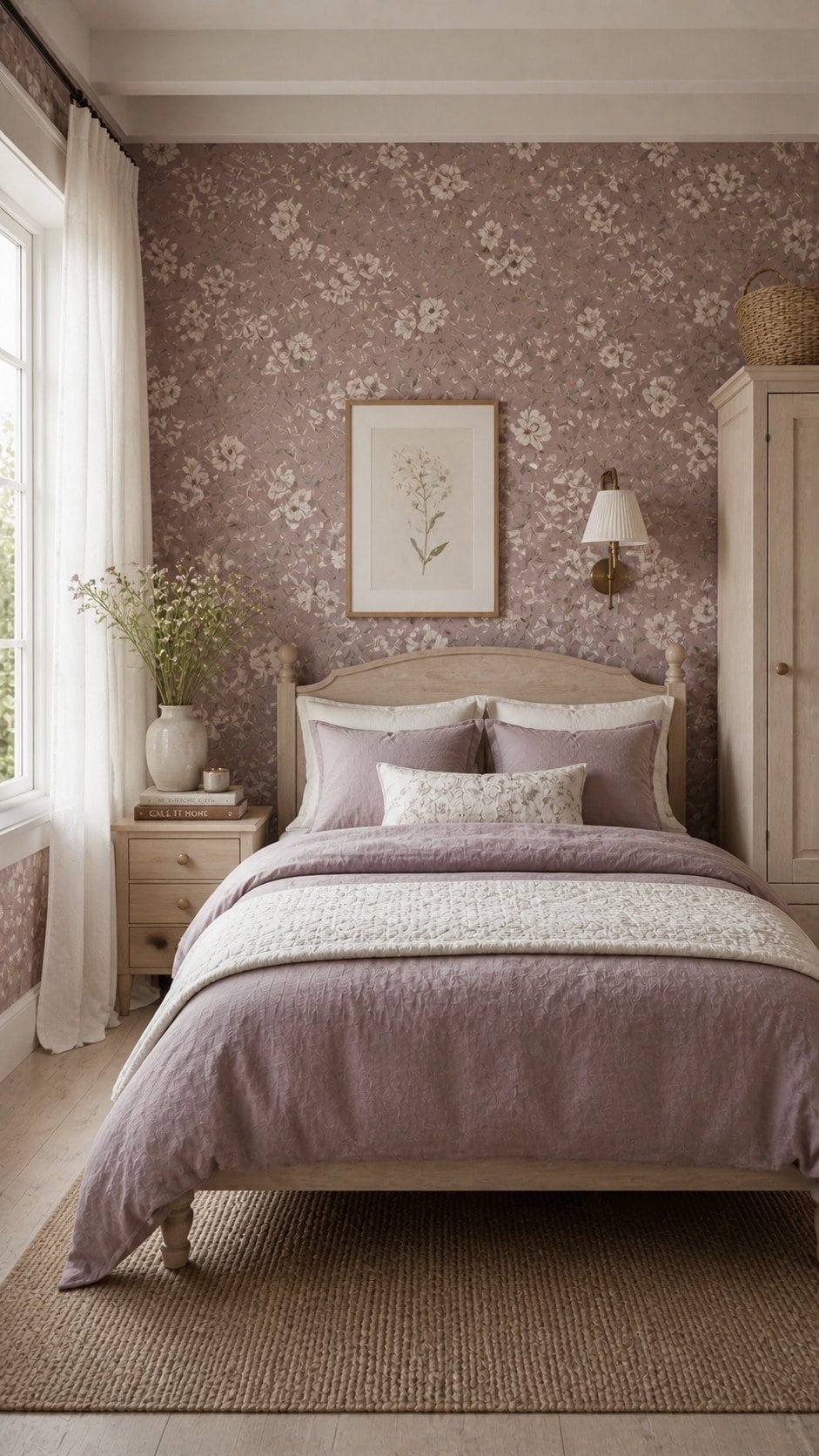 Cozy vintage cottagecore bedroom retreat
