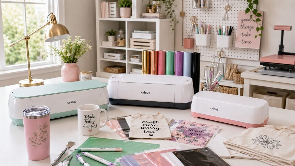 Creative crafting oasis in pastels