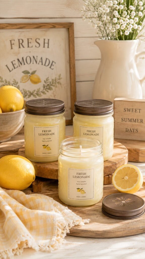 Fresh lemonade farmhouse vibe