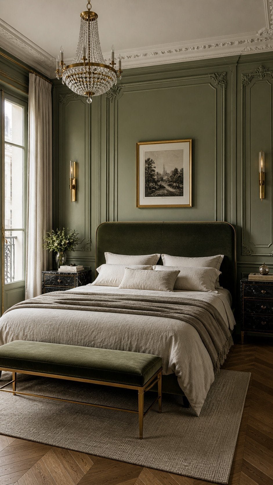 Luxurious Parisian-inspired bedroom design
