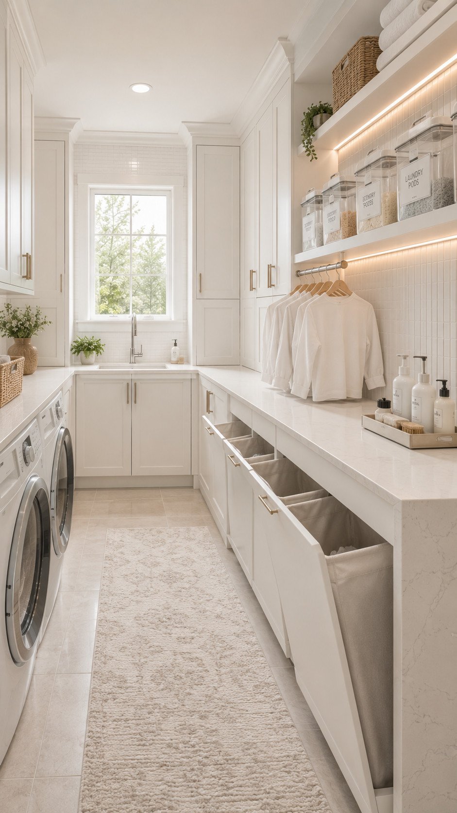 Modern and minimalist laundry room ideas
