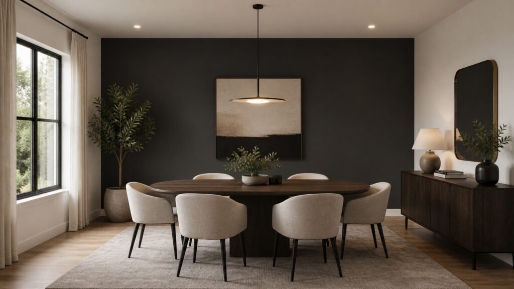 Modern dining room design - title