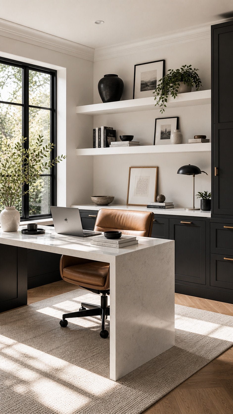 Modern minimalist home office design