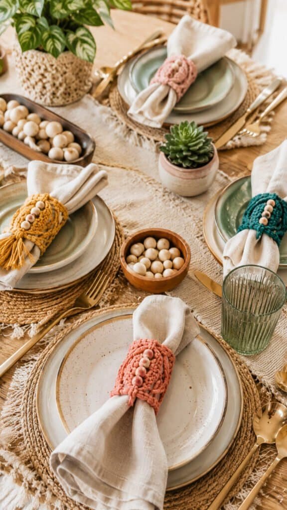 Macrame Napkin Rings