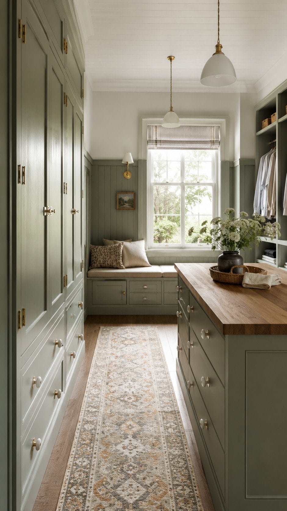 Serene farmhouse-style interior with natural light