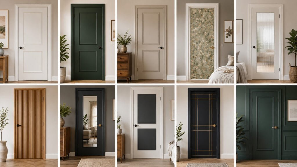 Stylish doorways and modern interiors