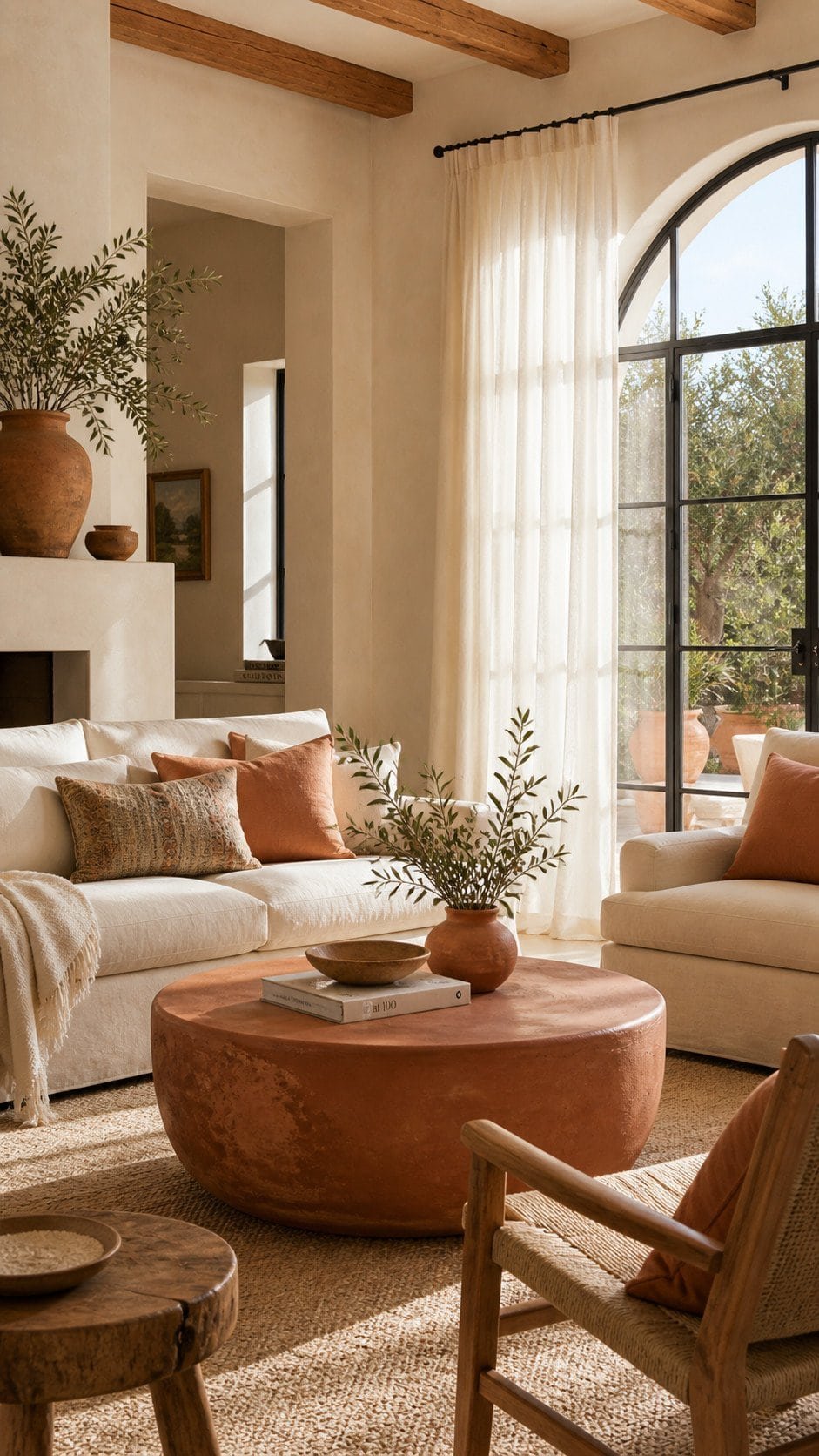 Sunny Mediterranean living room retreat