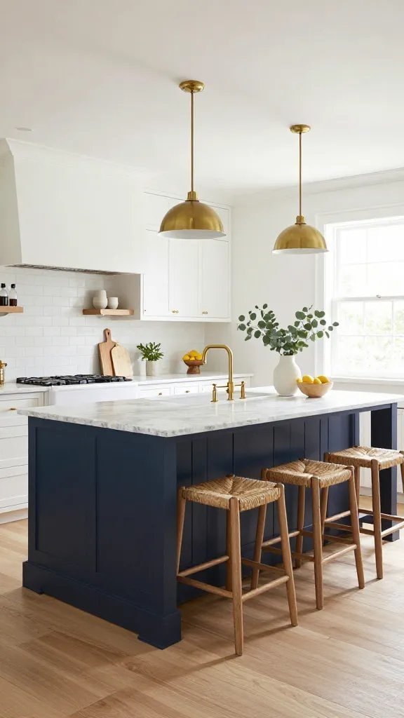 Item 7 - Navy Blue and Warm White Color Combo Ideas