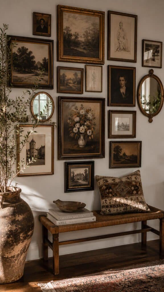 vintage gallery wall