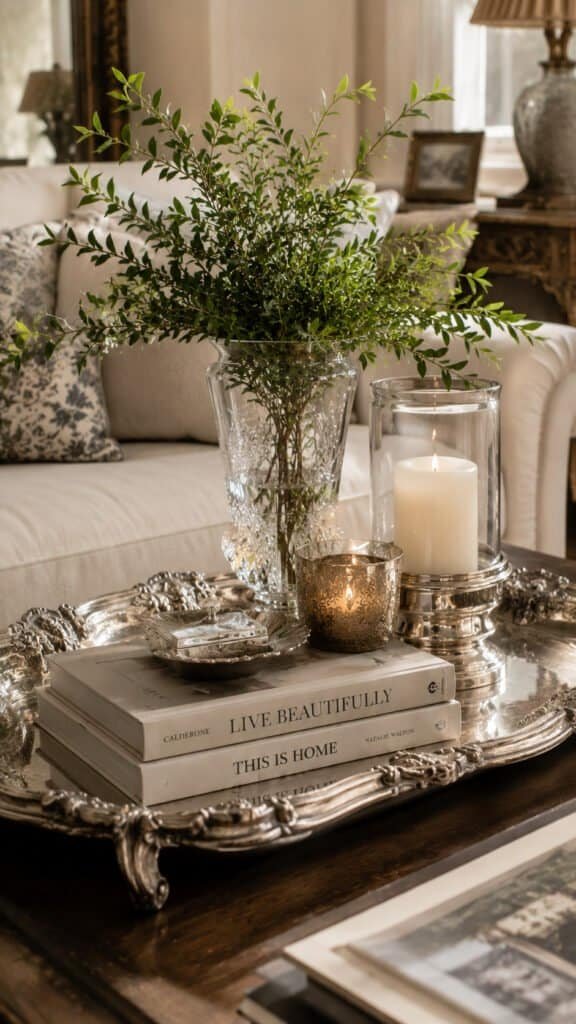 Vintage silver tray