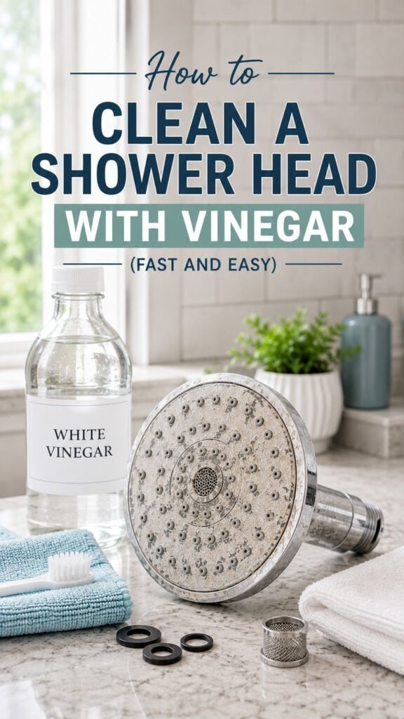 Clean a shower head