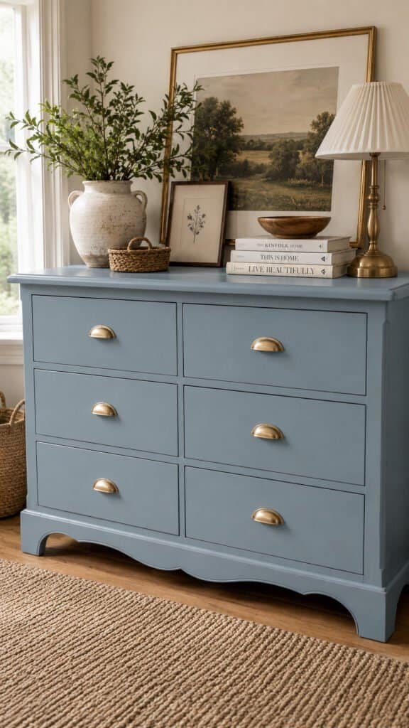 Cozy farmhouse dresser