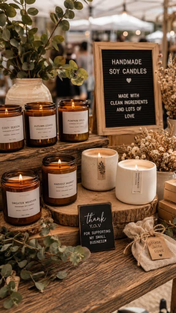 homemade items - candles