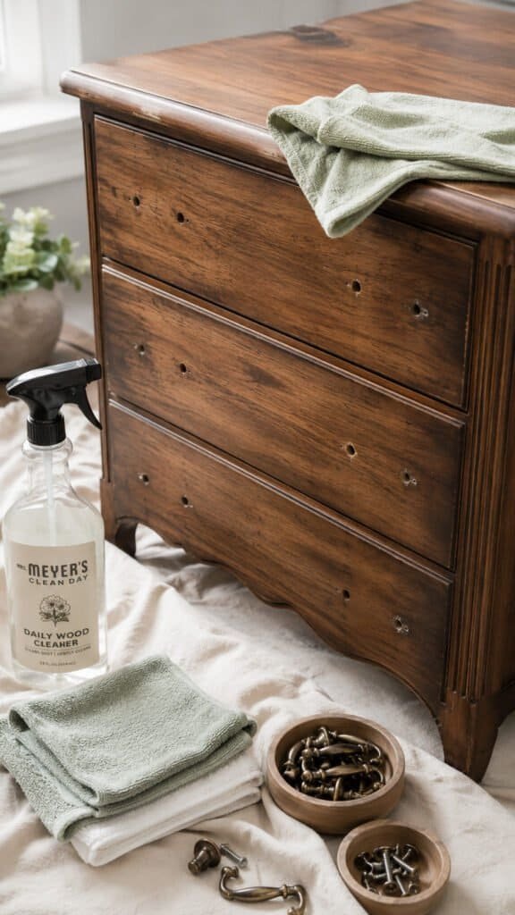 Restoring vintage wood furniture