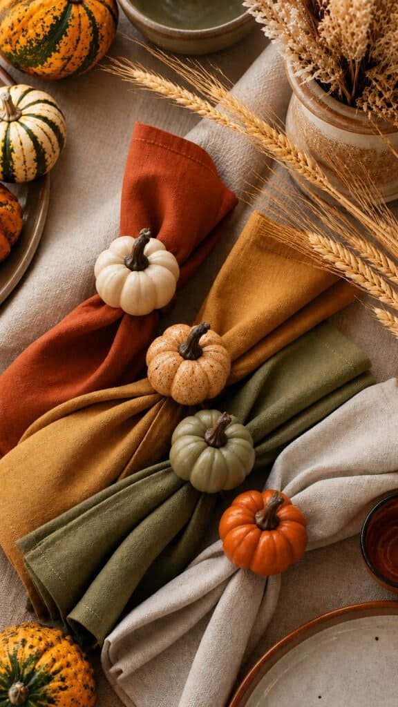 Pumpkin Stem Napkin Rings