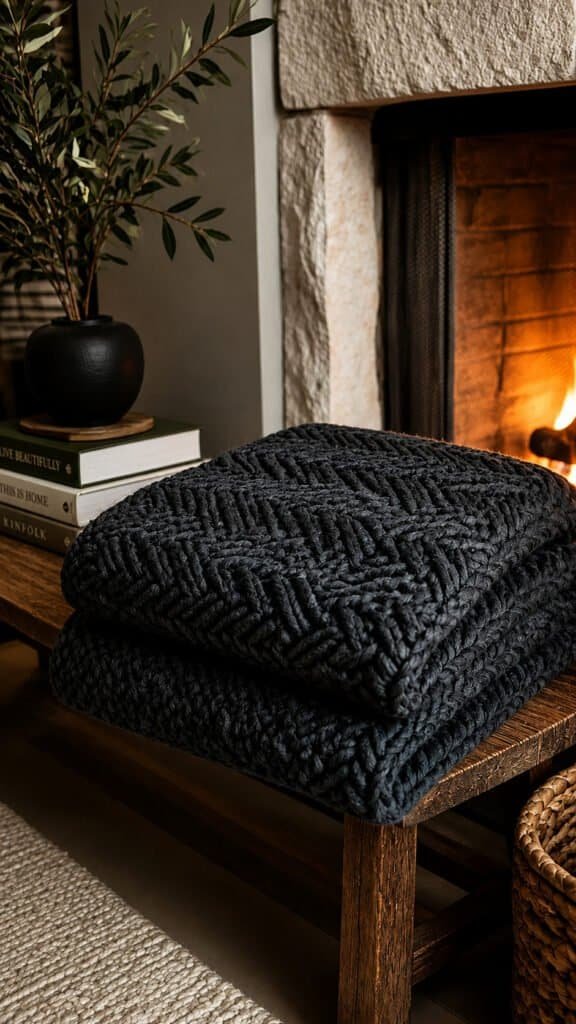 chunky knit blanket patterns - 4