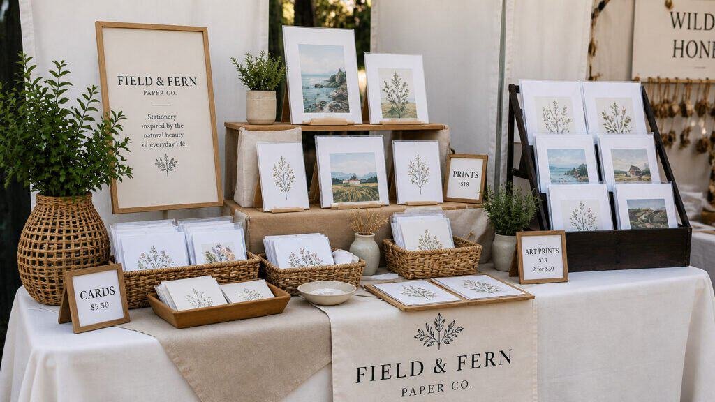 craft fair table setups