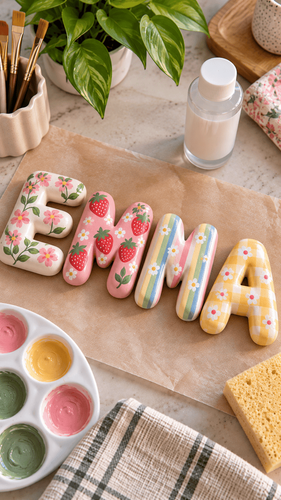 Seal the Finished Personalized Wall Letters