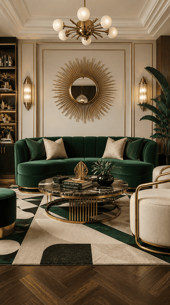 Full neodeco styled bold living room