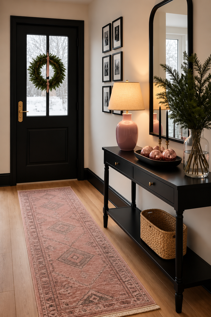 pink winter decor ideas - 12