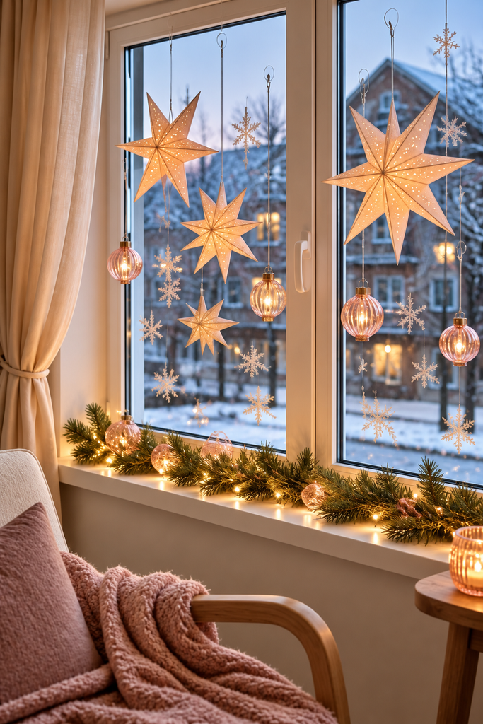 pink winter decor ideas - 9