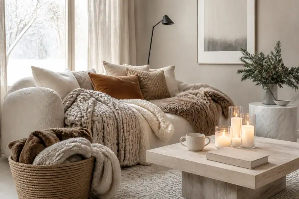 16 Winter Living Room Decor Ideas That Make Your Home Feel Extra Cozy Now