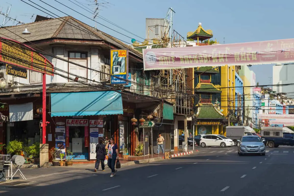 Yaowarat Road, the heart of Bangkok's Chinatown — the Teochew quarter built by Chaozhou emigrants to Siam