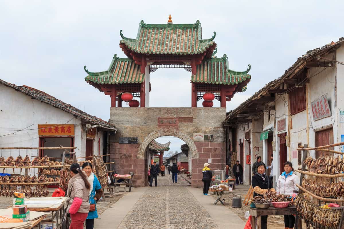 A lane in Nanxiong's Zhujixiang, the migration-memory street of northern Guangdong