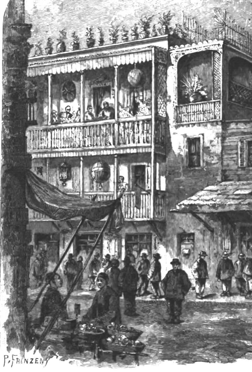 Chinese Quarter of San Francisco around 1900, the overseas community where Yu clansmen built their own halls and journals