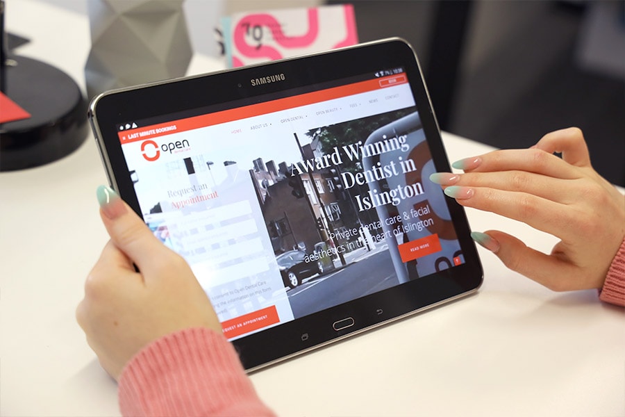 london dental website design