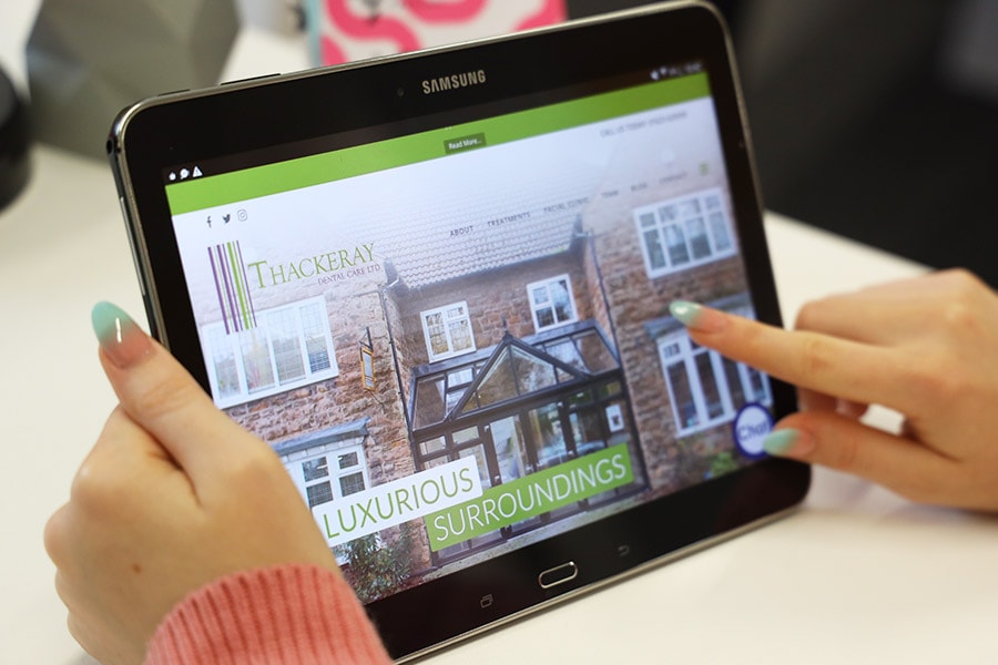 mansfield dentist web design