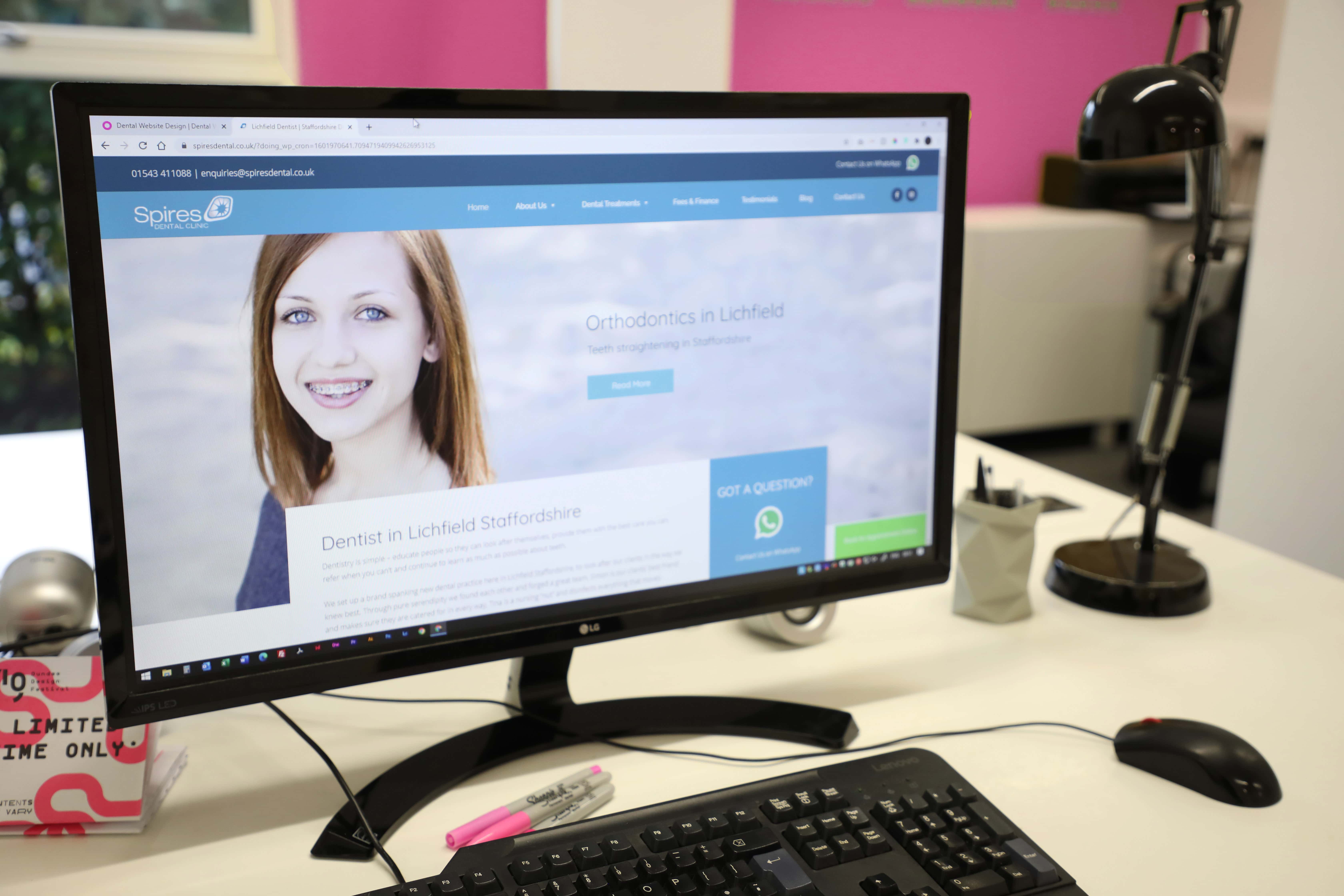 lichfield dentist website design