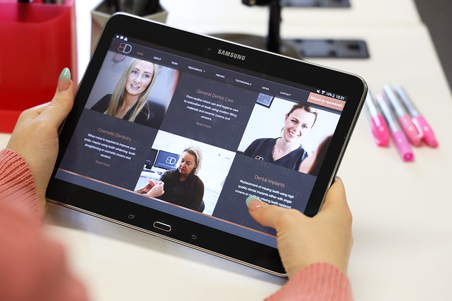 bridgeways dental website design