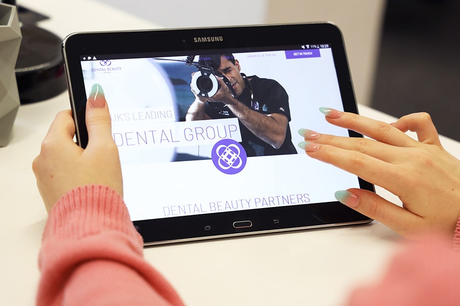 dental group website design in london