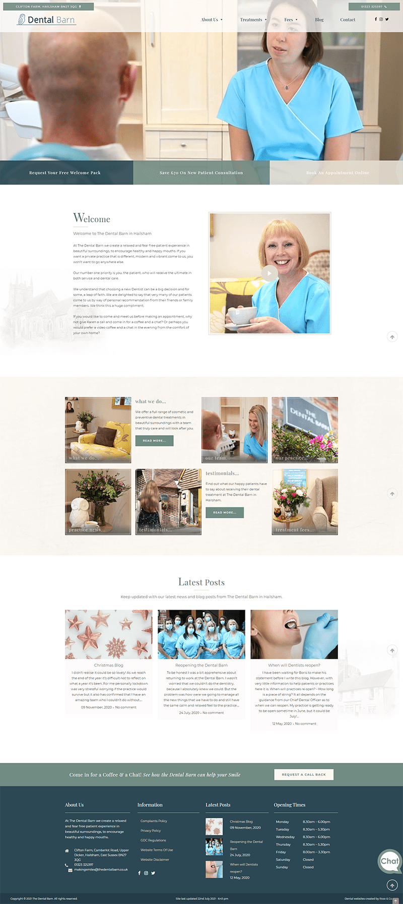 the dental barn website designer