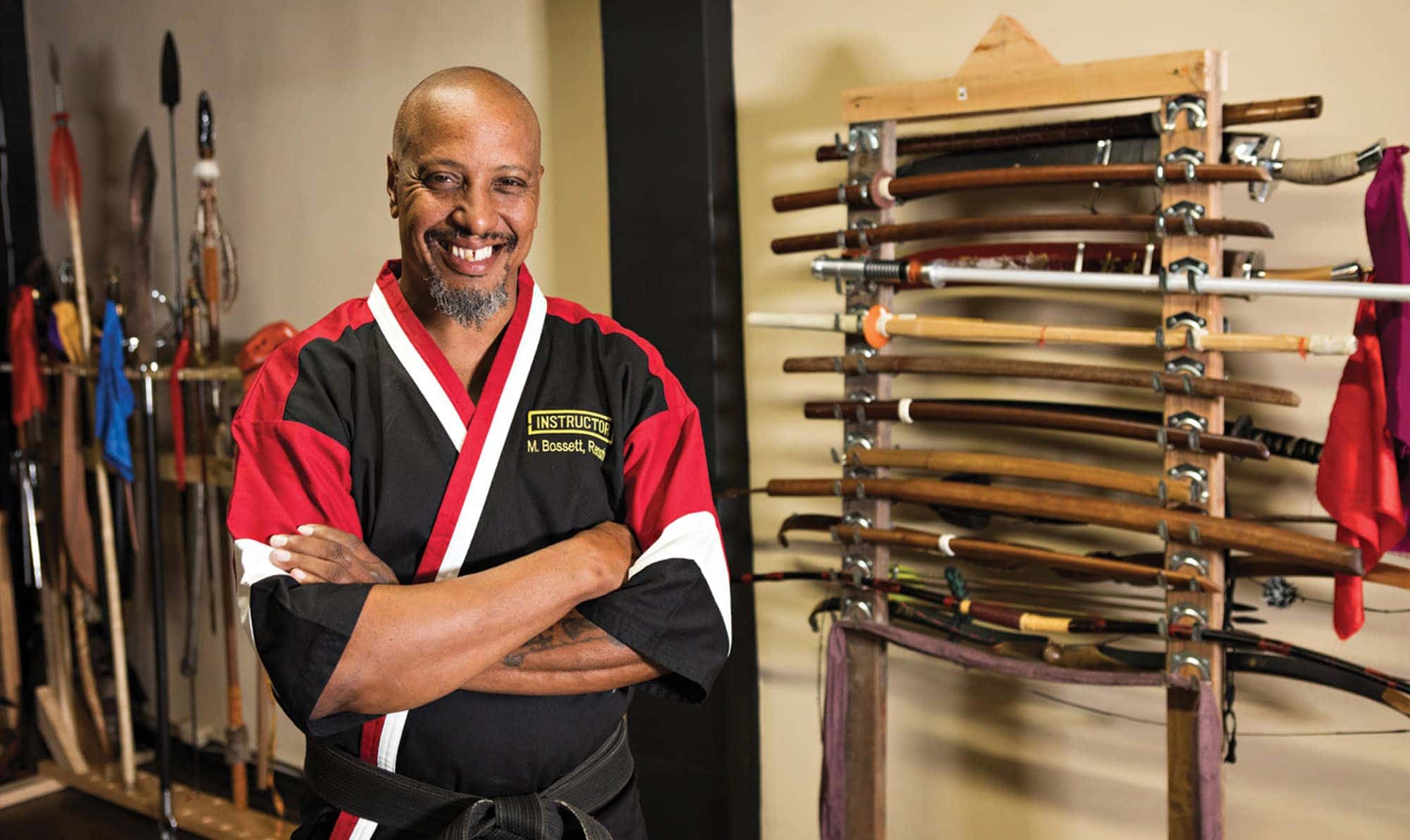 Photo of Marcus Bossett of Budo Pavilion in San Pedro California. (photo: John Mattera Photography)