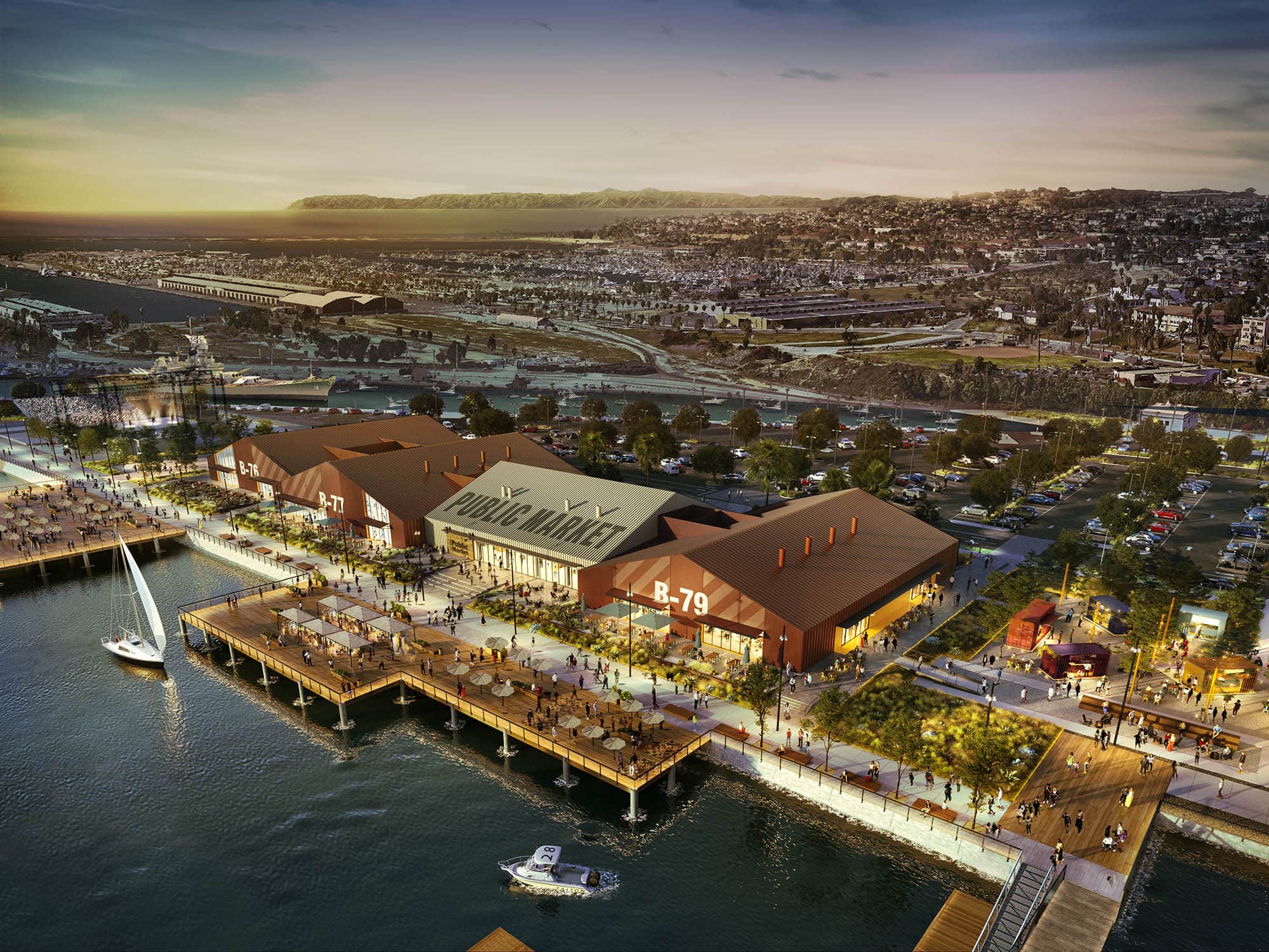 Computer rendering of future site of San Pedro Public Market