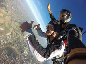 parachute springen Teuge tandemsprong