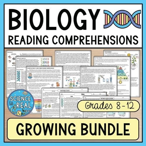 biology reading comprehensions