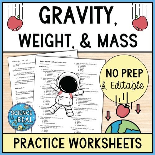 Gravity Worksheet
