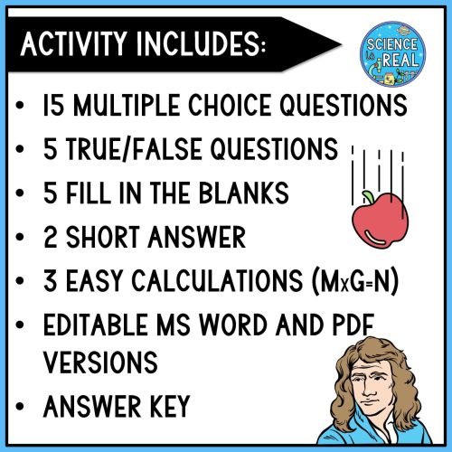 Gravity Worksheet